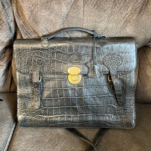 Mulberry Alligator shoulder bag/ document bag